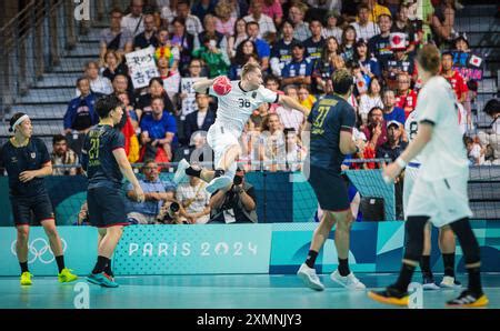 Paris, France. 29th Jul 2024. Team Germany Paris 2024 Olympic Games Handball Japan vs Germany ...