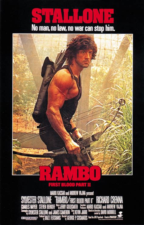 Rambo: First Blood Part II 1985 Sylvester Stallone Movie Poster Reprint 18x12 Inches Approx. - Etsy