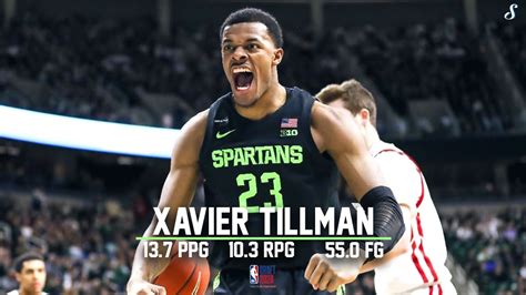 Xavier Tillman Michigan St 2019-20 Season Highlights Montage | 13.7 PPG ...