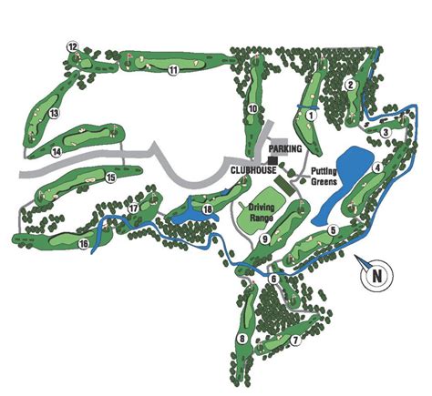 Course Map - Southern Oaks Golf & Tennis Club