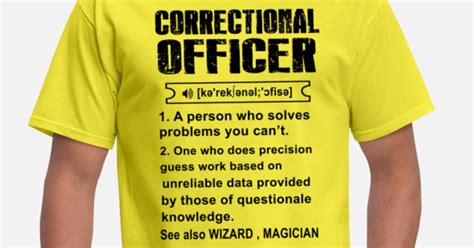 'correctional officer funny, correctional officer,' Men's T-Shirt ...