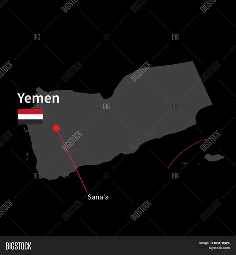 Detailed Map Yemen Vector & Photo (Free Trial) | Bigstock