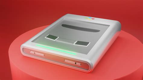 SNES but it looks like a modern console : r/blender