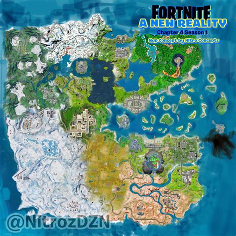 This is my fortnite chapter 4 map concept! The theme is A New Reality ...