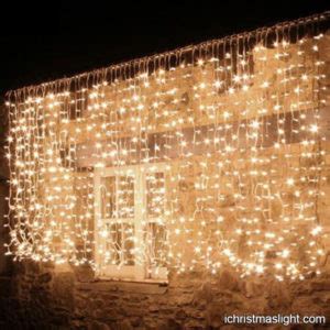 Christmas curtain lights outdoor decoration | iChristmasLight