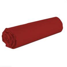 Drap housse 100% coton 140x190 cm Rouge