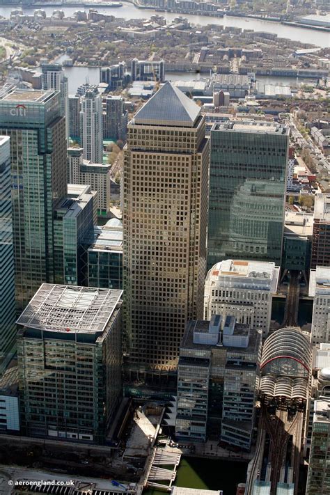 aeroengland | aerial photograph of One Canada Square London England UK