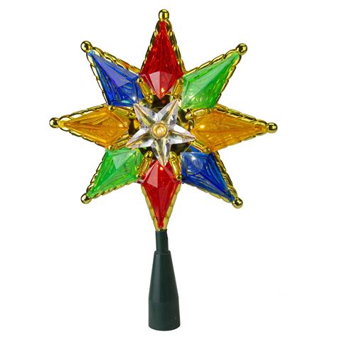 32" Multi-Color Lighted Star Christmas Tree Topper - Clear Lights - Walmart.com - Walmart.com