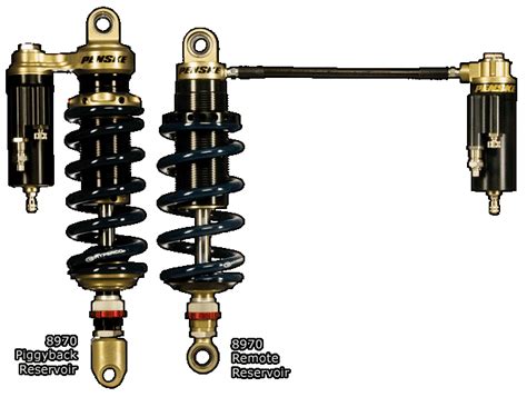 Penske Motorcycle Shocks: triple adjustable, 2-way adjustable, single emulsion