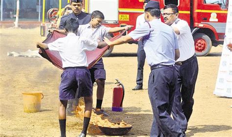National Fire and Evacuation Drill Day: students get first-hand training on fire safety at Don ...