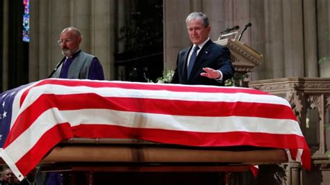 George H.W. Bush Funeral: George W. Bush Eulogizes Father - Variety