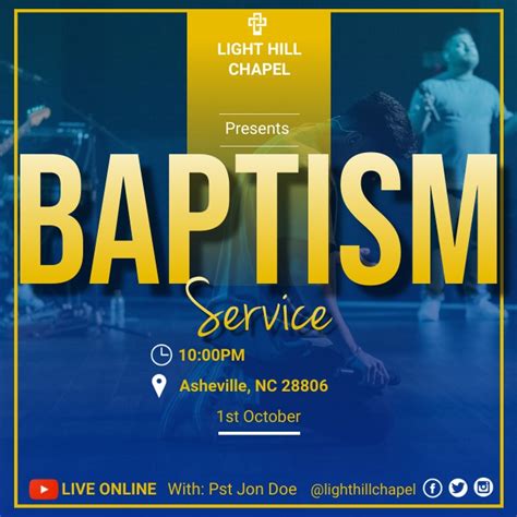 baptism service Template | PosterMyWall