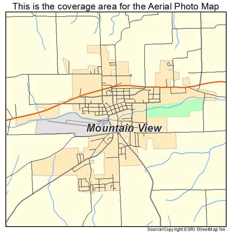 Aerial Photography Map of Mountain View, MO Missouri