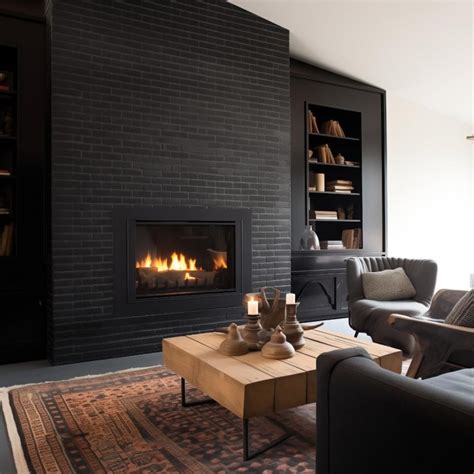 20 Black Brick Fireplace Designs: Striking Ideas To Inspire You