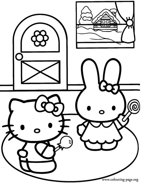 Hello Kitty Friends Coloring Pages Coloring Pages