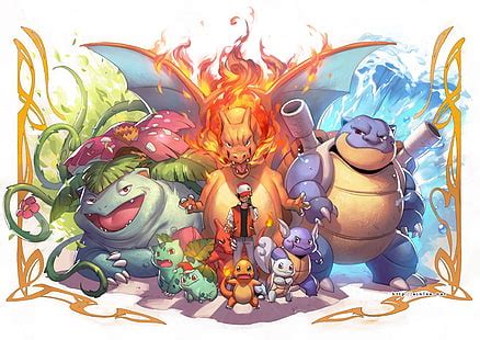 1920x1080px | free download | HD wallpaper: Pokémon, pokemon origins, Charizard, red, screen ...