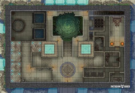 'Jungle Temple' [60 x 70] + 'Temple Interior' [26 x 18] : r/battlemaps