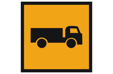 Symbolic Truck sign - National Safety Signs - Multi-Message sign