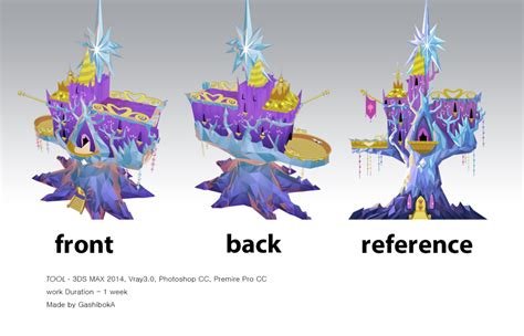 Twilight Sparkle's Castle 3d model Preview by GashibokA.deviantart.com ...