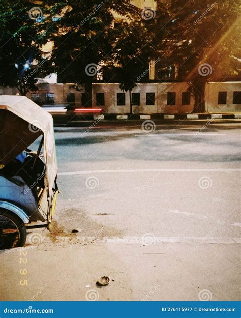 This is Street View at Night Stock Image - Image of road, street: 276115977