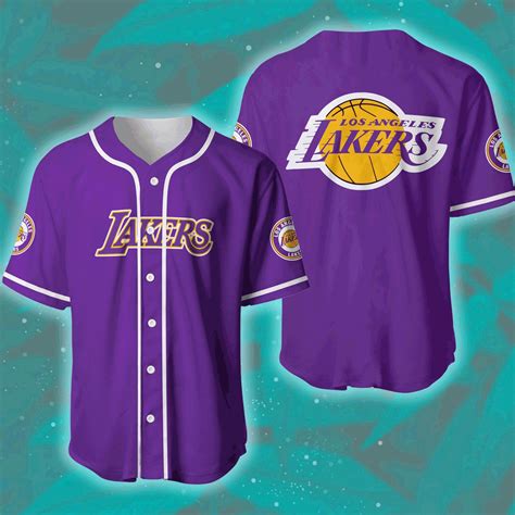 Los Angeles Lakers Baseball Jersey Los Angeles Lakers Full | Etsy