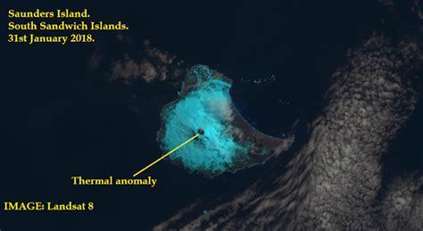 Elevated volcanic activity reported at Mount Michael on Saunders Island, South Sandwich Islands ...