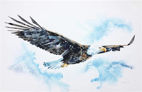 Eagle Flying Painting