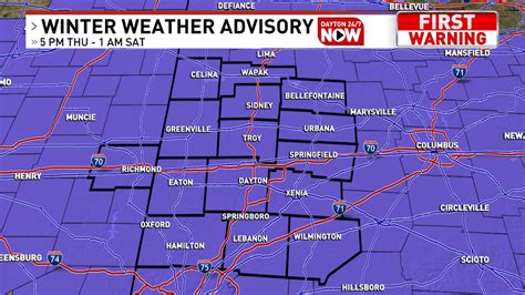 Winter Weather Advisory issued for the Miami Valley