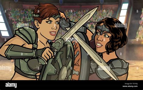 ARCHER, from left: Cheryl/Carol Tunt (voice: Judy Greer), Lana Kane(voice: Aisha Tyler), 'Archer ...