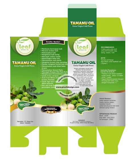 Desain Kemasan Obat Tamanu Oil | Food packaging design, Packaging ...