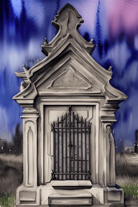 Cemetery at Night Graphic · Creative Fabrica