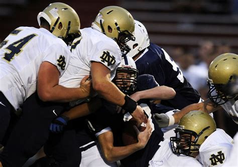 Peoria Notre Dame-Quincy Notre Dame football - James Brosher Photography