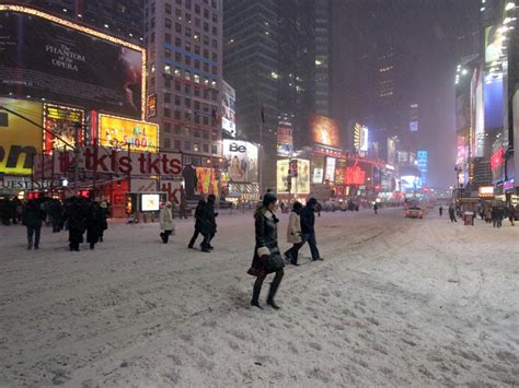 Snow in Times Square | Wired New York