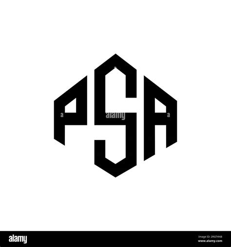 PSA letter logo design with polygon shape. PSA polygon and cube shape ...