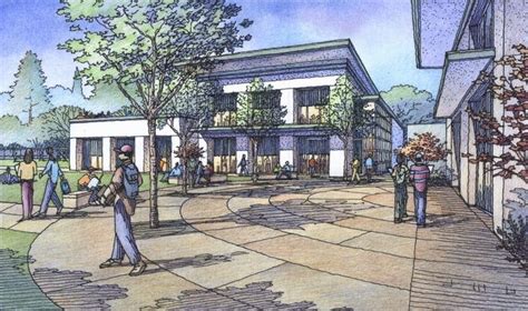 Color Rendering of Mitty High School New Science Building | Jeffrey Michael George