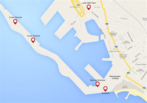 Civitavecchia Cruise Terminal Map - China Map Tourist Destinations