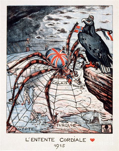 Entente Cordiale Cartoon, 1915 Drawing by Granger - Fine Art America