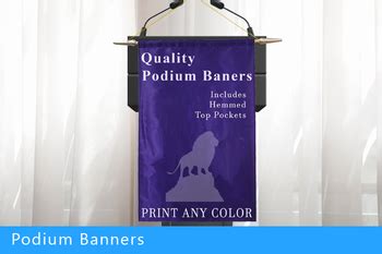 Make Your Own Custom Podium Banner, Great for Any Event