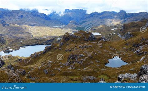 Cajas National Park, Ecuador, Hiking Trail Close To Mirador Tres Cruces ...