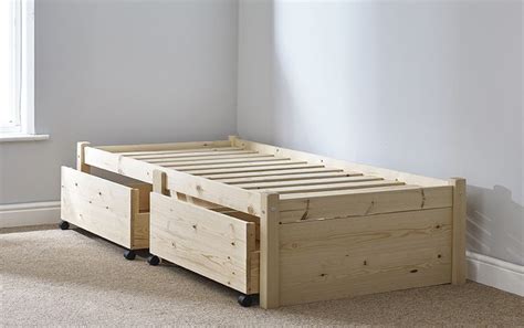 Avon 3ft Single STORAGE Studio Solid Bed Frame | Bed frame with storage, Small bed frame, Bed ...