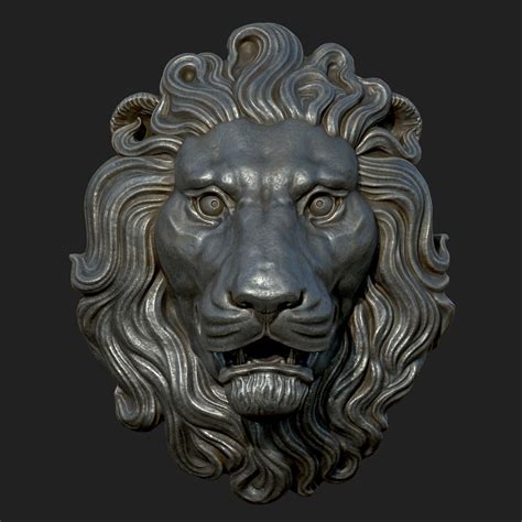 3D printable model sculpture Lion Head Sculpture | CGTrader Sculpture Head, Lion Sculpture ...