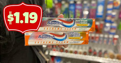 Aquafresh Extreme Clean Toothpaste as low as $1.19 at Kroger!! - Kroger Krazy