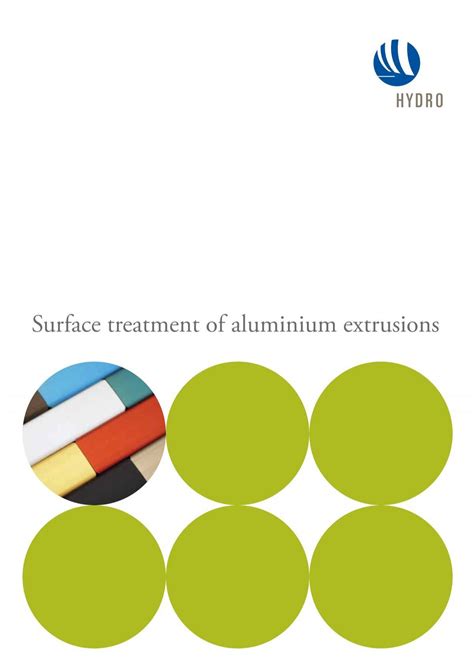 Surface treatment of aluminium extrusions - Hydro