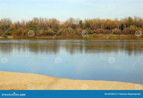 Vistula river stock image. Image of seasonal, tree, river - 6933613