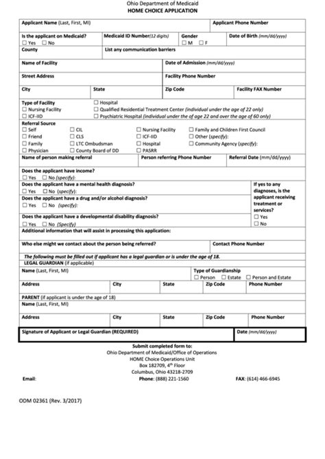 Printable Medicaid Application