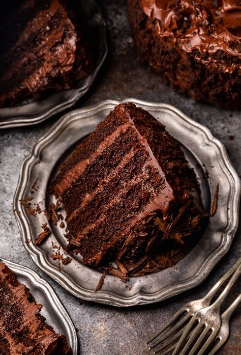 Old-Fashioned Devil’s Food Cake - Baker by Nature