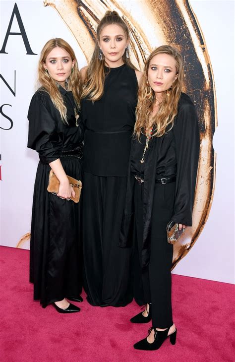 Mary-Kate, Ashley, Elizabeth Olsen Hit the CFDA Fashion Awards 2016 Carpet Together