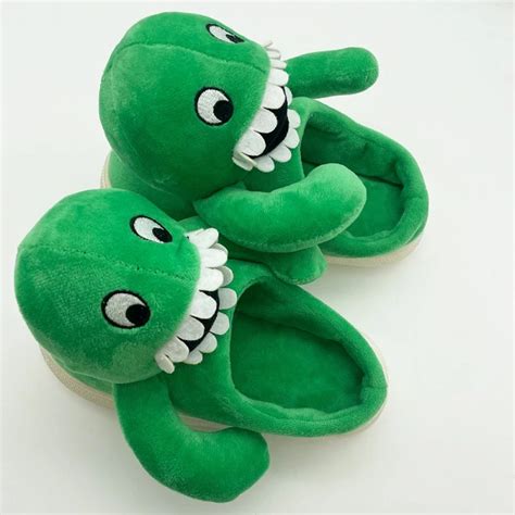 Green Jumbo Josh Garten Of BanBan Plush Slippers | Garten Of Banban Plush