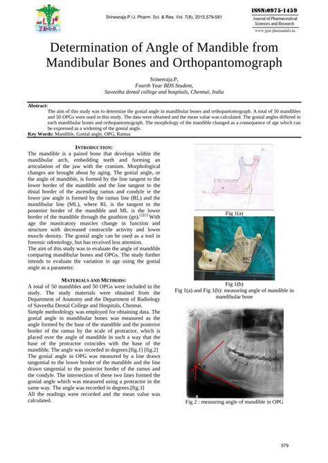 (PDF) 20. DETERMINATION OF ANGLE OF MANDIBLE …jpsr.pharmainfo.in ...