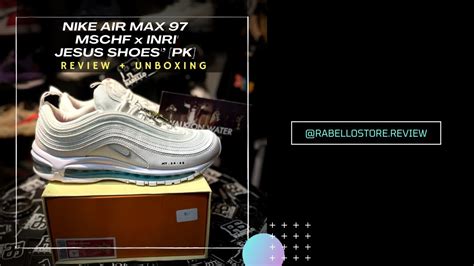 NIKE AIR MAX 97 MSCHF x INRI 'JESUS SHOES' | REVIEW + UNBOXING [PK] BRASIL 🇧🇷🔥 - YouTube